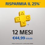 PlayStation Plus abbonamento di 12 mesi – sconto del 25% a solo 44.99€