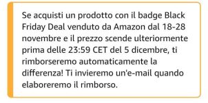 ⚫ Black Friday | Perchè aspettare il Black Friday? Amazon rimborsa le differenze di prezzo!