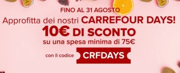 Carrefour Days: Sconto di 10€ sulla Spesa Online!