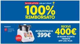 Rimborso del 100% su Monsieur Cuisine Smart