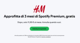Spotify Premium gratis per 3 mesi con H&M