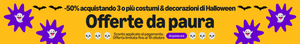 Amazon Haul 50% di sconto acquistando 3 o più costumi e decorazioni di Halloween