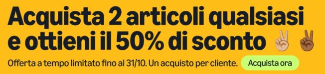 Amazon Haul: Acquista 2 articoli e ottieni il 50% di sconto!