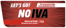 NO IVA Mediaworld su tutta la tecnologia – Sconto del 18,04%