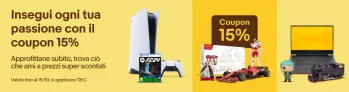 eBay: Insegui ogni tua passione con il coupon 15%