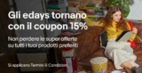 eDays eBay: 15% di sconto su tantissimi prodotti | iPhone 15 794€, PS5 415€, Dyson V10 339€ e tanto altro
